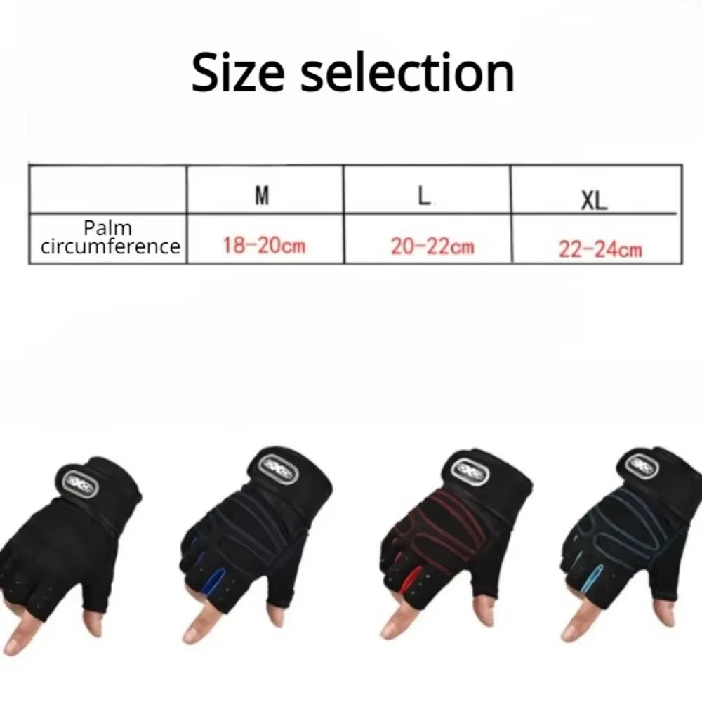 Gym Gloves for Men Women Fitness Weight Lifting Wristband Gloves Body Building Training Sports Exercise Cycling Glove Shockproof